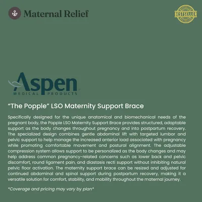 "The Popple" LSO Maternity Support Brace view 2