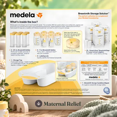 Milk Storage Bottles Set view 31