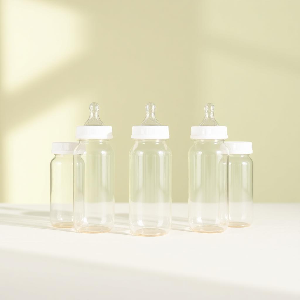 Milk Storage Bottles Set