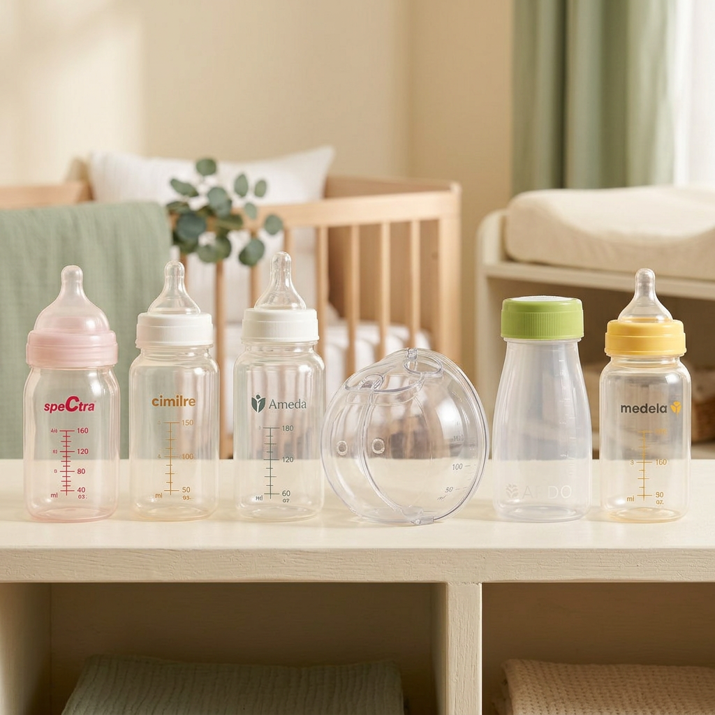 Milk Storage Bottles Set